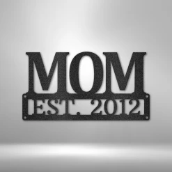 Home Décor Monogram Mother's Day Plaque - Steel SIgn