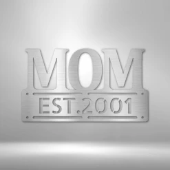 Home Décor Monogram Mother's Day Plaque - Steel SIgn