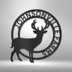 Home Décor Monogram Stag Monogram - Steel Sign