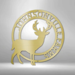 Home Décor Monogram Stag Monogram - Steel Sign