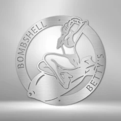 Home Décor Monogram Bomber Lady - Steel Sign