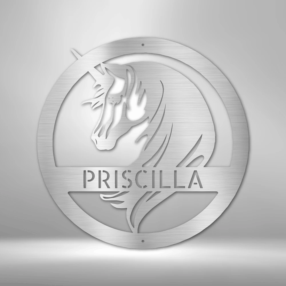 Home Décor Monogram Unicorn Monogram - Steel Sign