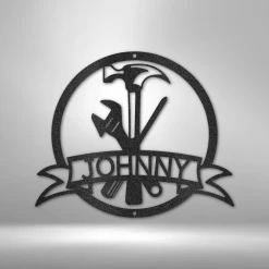Home Décor Monogram Tool Man Monogram - Steel Sign