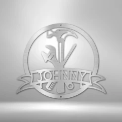 Home Décor Monogram Tool Man Monogram - Steel Sign