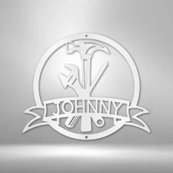 Home Décor Monogram Tool Man Monogram - Steel Sign