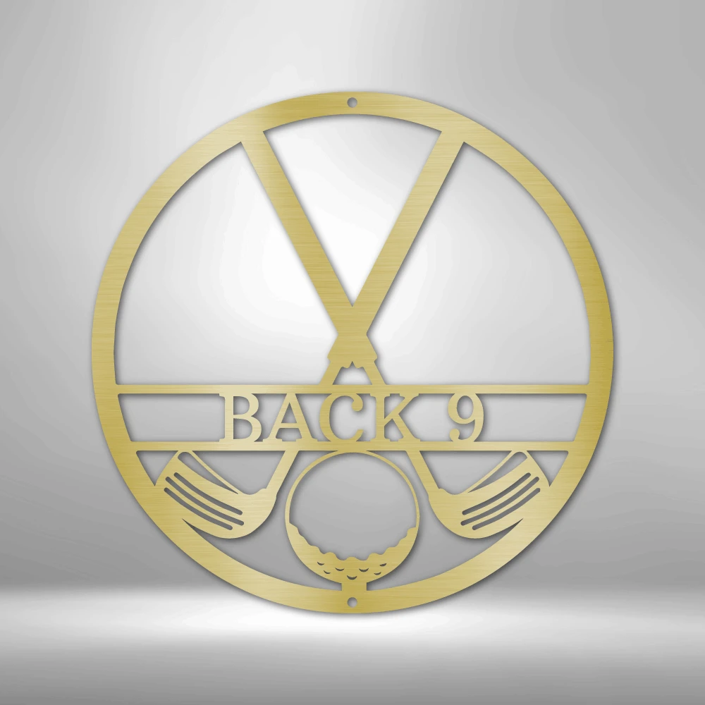 Home Décor Monogram Golf Club Monogram - Steel Sign
