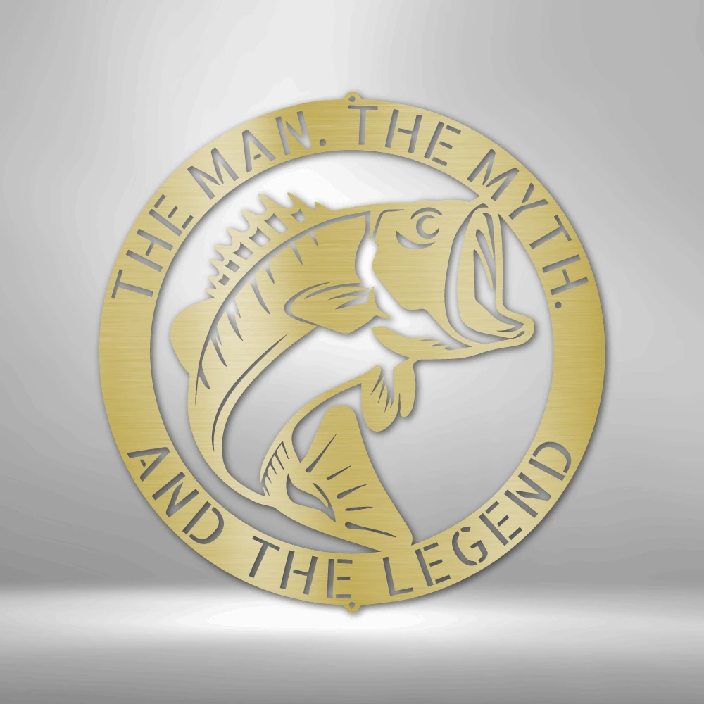 Home Décor Monogram Bass Monogram - Steel Sign