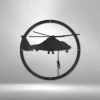 Home Décor Monogram Helicopter Drop - Steel Sign