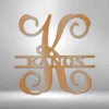 Home Décor Monogram Vine Family Monogram - Steel Sign