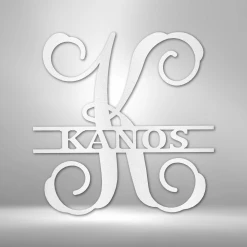Home Décor Monogram Vine Family Monogram - Steel Sign