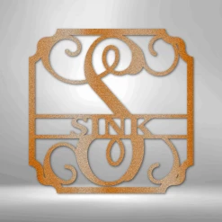 Home Décor Monogram Classic Family Name - Steel Sign