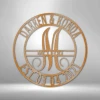 Home Décor Monogram Elaborate Name - Steel Sign