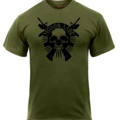 Rothco Molon Labe Skull T-Shirt Graphic Printed T-Shirts