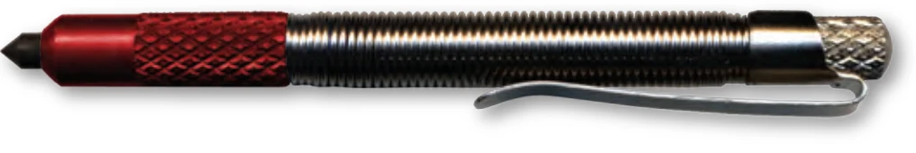 Zak Tools Zak Tool Key Ring Window Punch - Nickel/Red 5.25"