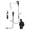 Code Red Headsets Bluetooth Radio Accessories Code Red Sherlock-M Single-Wire Lapel Surveillance Microphone For 2-Way Motorola Radios