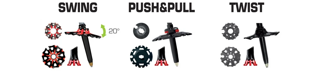 TSL Outdoor TSL Trekking Poles Move Carbon / ALU 2 Adjust