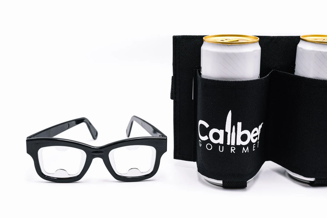 Novelties Caliber Gourmet Glasses Bottle Opener With Beer Belt