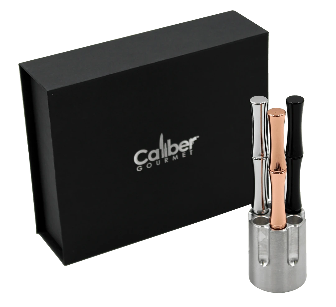 Caliber Gourmet 3 Piece Pen / Revolver Cylinder Gift Set Novelties