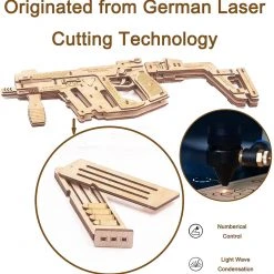 Novelties Caliber Gourmet Rubber Band Replica Machine Gun