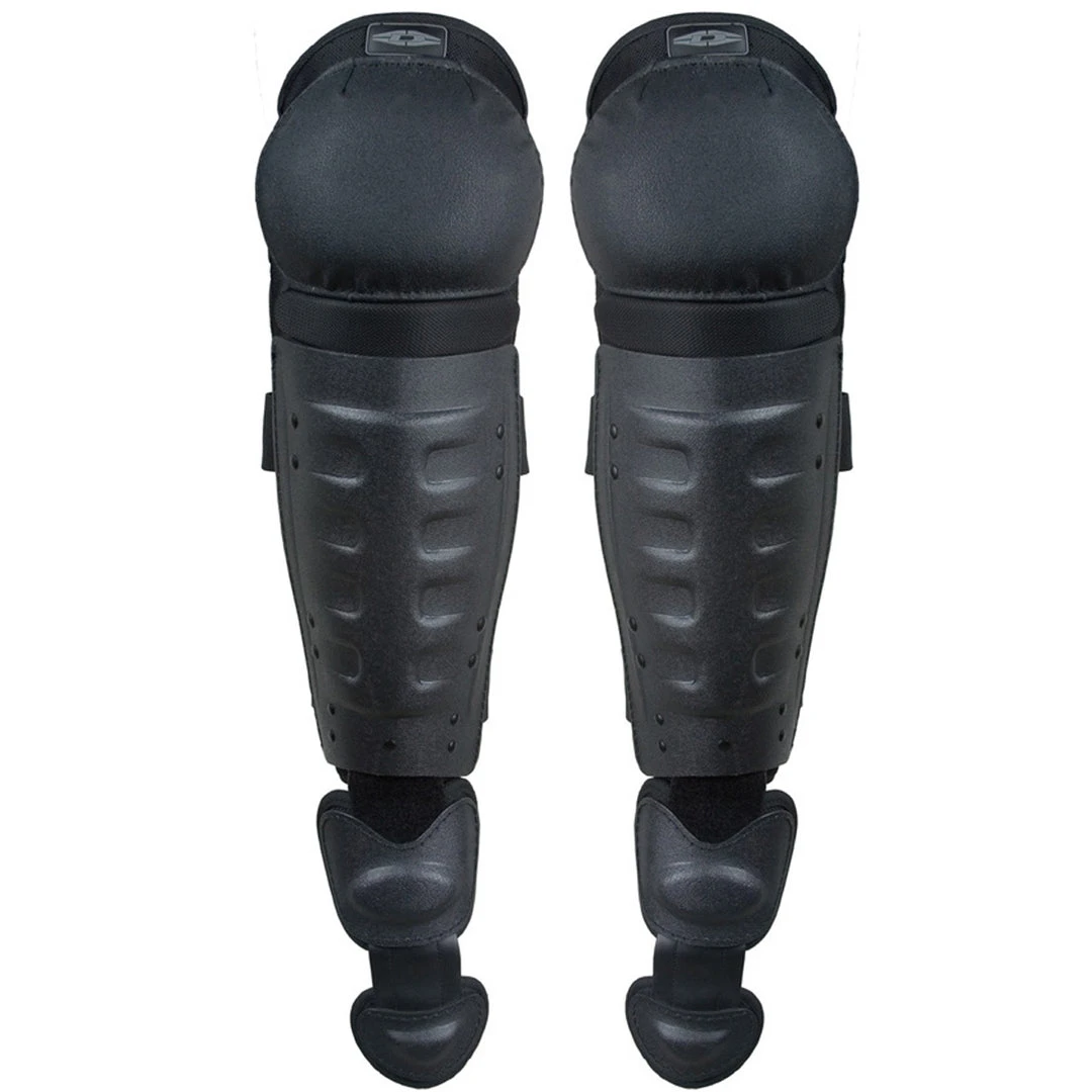 Damascus Hard Shell Knee/Shin Guards W/ Non-slip Knee Caps Riot Gear