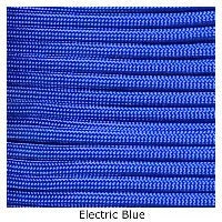 E. L. Wood Braiding 550 Survival Cord Electric Blue Paracord