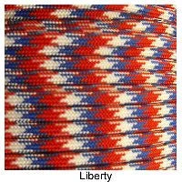 E. L. Wood Braiding 550 Survival Cord Liberty Paracord