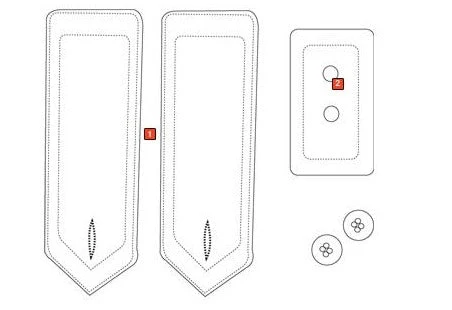 Uniform Shirts Tru-Spec 24-7 Series Ultralight Epaulet / Badge Tab Kit