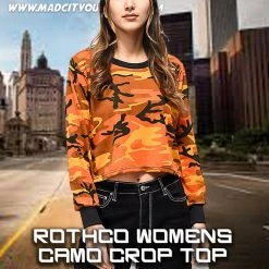Rothco Women's Camo Long Sleeve Crop Top Camo T-Shirts
