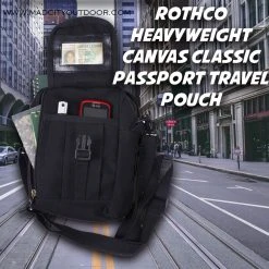 Rothco Heavyweight Canvas Classic Passport Travel Pouch Attache And Shoulder Bags