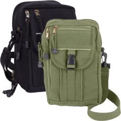 Rothco Heavyweight Canvas Classic Passport Travel Pouch Attache And Shoulder Bags