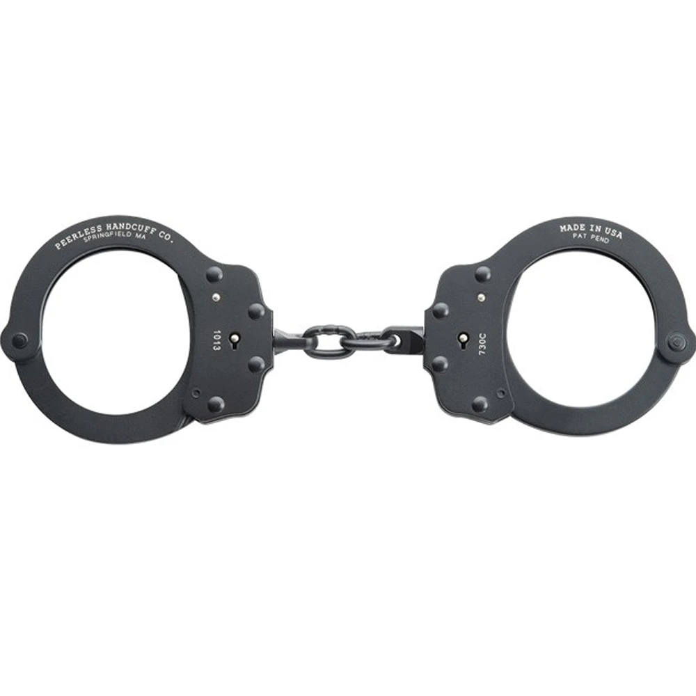 Peerless Handcuff Company Peerless Black Superlite Chain Handcuffs