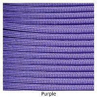 E. L. Wood Braiding 550 Survival Cord Purple Paracord