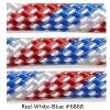 E. L. Wood Braiding 550 Survival Cord Red-White-Blue #6868 Paracord