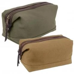 Rothco Canvas & Leather Travel Kit Toiletry Bags