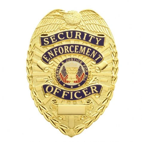 Smith And Warren Smith & Warren Security Enforcement Officer Tear Drop Badge, 2-3/16" X 3-1/8"