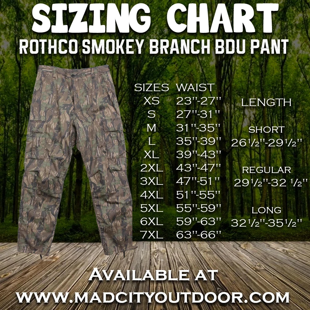 Rothco Smokey Branch BDU Pant Camo Pants
