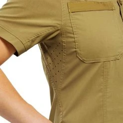 Viktos Women's Sofari Short Sleeve Button-Up Shirt Dress Shirts