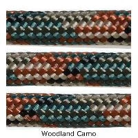 E. L. Wood Braiding 550 Survival Cord Woodland Camo Paracord