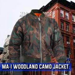 Flight Jackets Rothco MA-1 Woodland Camo Flight Jacket